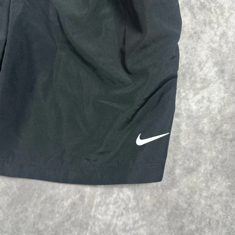 Nike Girls Dri-FIT Black Athletic Shorts Kids Large L Elastic Waist Running Gym